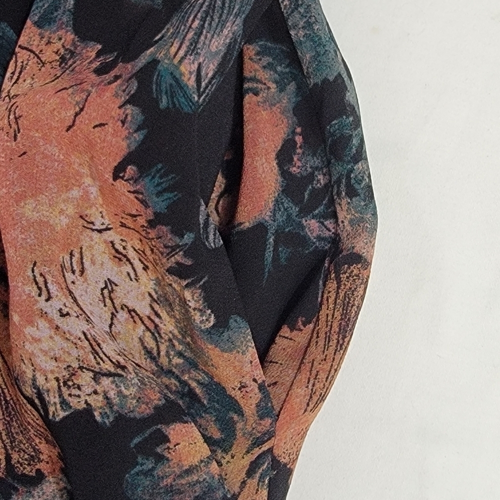 Chelsea28 Floral Split Long Sleeve Tiered Maxi Dress Size XXS - Picture 7 of 16